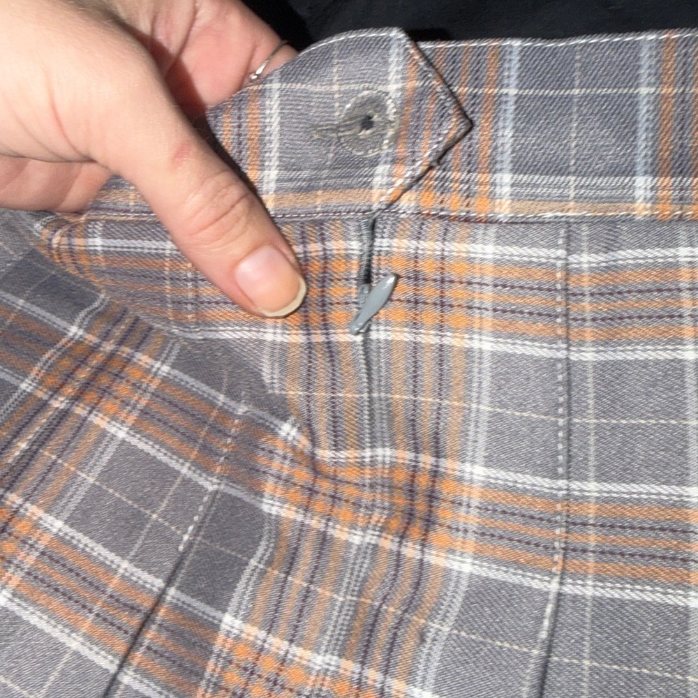 Title: Blue & Gold Plaid School Girl Skirt – Size L – Worn Once - Picture 4 of 5